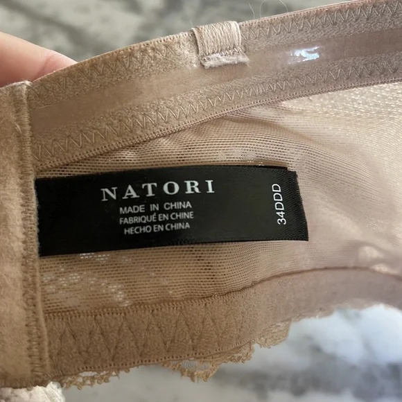 Natori 34DDD strapless bra beige with adjustable straps - Picture 3 of 3